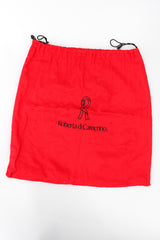 Recess Los Angeles Vintage Roberta Di Camerino Signature Leather & Velvet Mini Bagonghi Bag