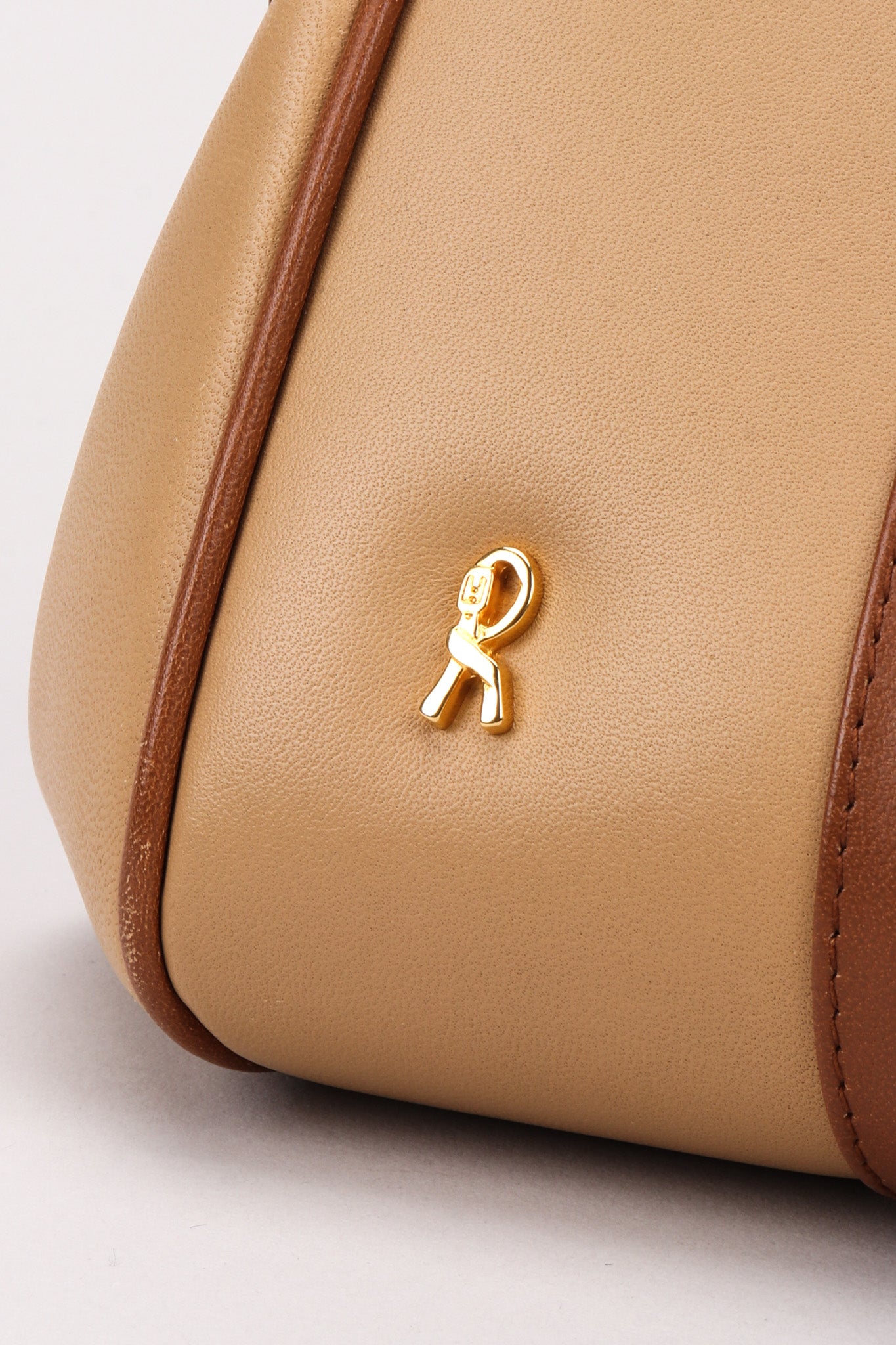 Recess Los Angeles Vintage Roberta Di Camerino Signature Leather & Velvet Mini Bagonghi Bag