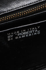 Recess Los Angeles Vintage Robera Di Camerino Signature Velvet Black Red Mini Bagonghi Bag