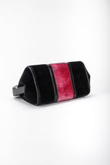 Recess Los Angeles Vintage Robera Di Camerino Signature Velvet Black Red Mini Bagonghi Bag