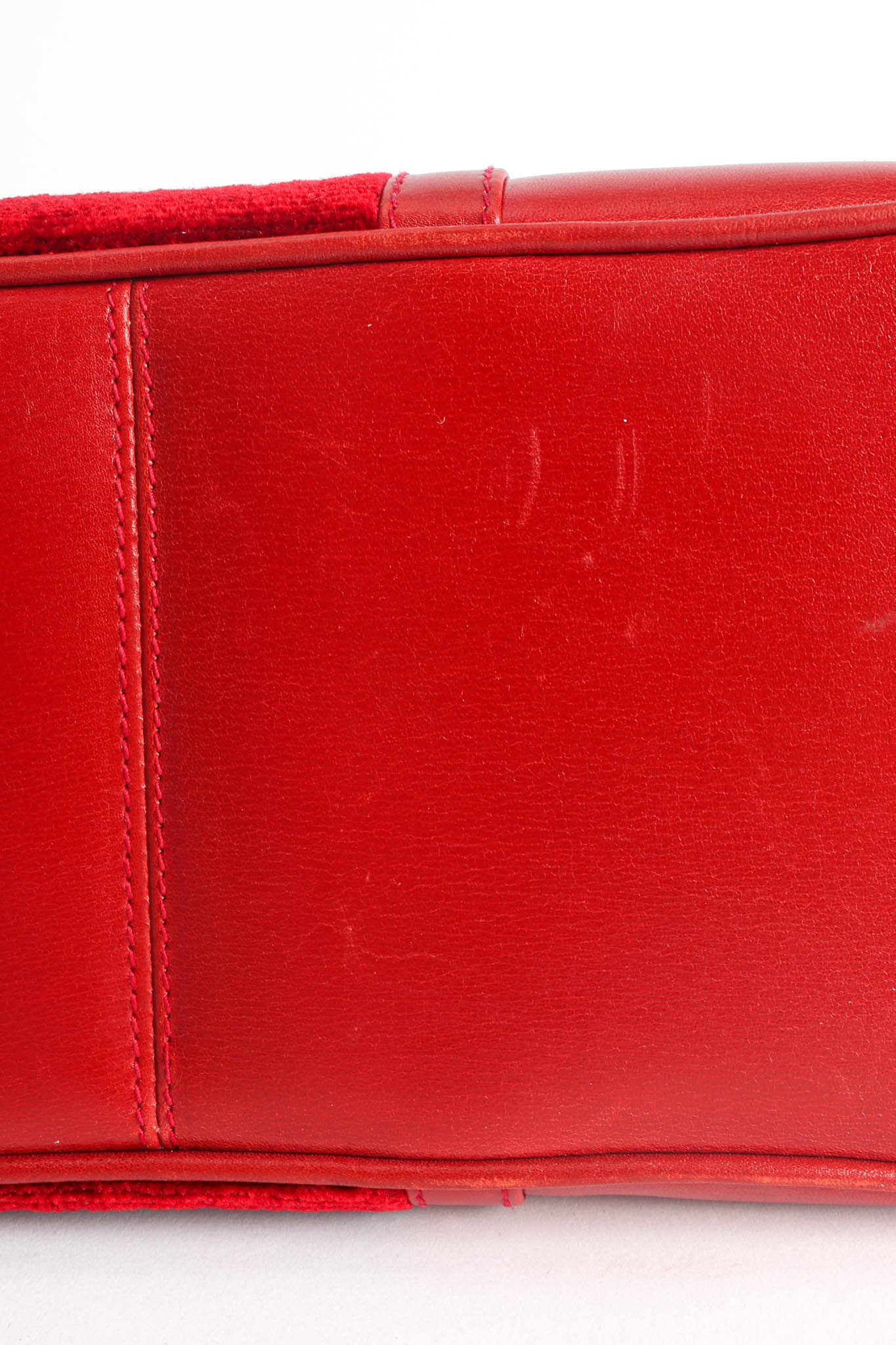 Vintage Roberta Di Camerino Mini Caravel Leather Frame Bag base scuff @ Recess Los Angeles