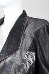 Recess Los Angeles Vintage Roberto Cavalli Leather Ziggy Stardust Lightening Jacket
