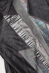 Recess Los Angeles Vintage Roberto Cavalli Leather Ziggy Stardust Lightening Jacket