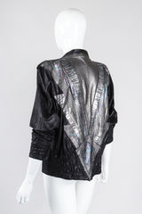 Recess Los Angeles Vintage Roberto Cavalli Leather Ziggy Stardust Lightening Jacket