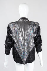 Recess Los Angeles Vintage Roberto Cavalli Leather Ziggy Stardust Lightening Jacket
