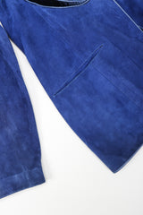 Recess Designer Consignment Vintage Roberto Cavalli Lace Lapel Liberace Suede Jacket Los Angeles Resale