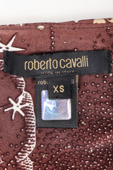 Recess Los Angeles Designer Consignment Resale Recycle Vintage Roberto Cavalli Astrology Star Chart Scorpio Silk Halter Dress