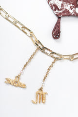 Recess Los Angeles Designer Consignment Resale Recycle Vintage Roberto Cavalli Astrology Star Chart Scorpio Silk Halter Dress