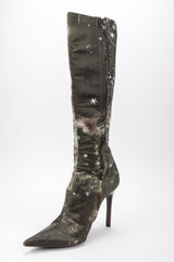 Recess Los Angeles Vintage Roberto Cavalli Celestial Constellation Point Stiletto Boots
