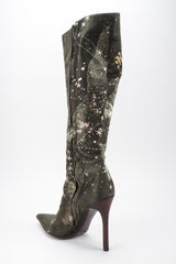 Recess Los Angeles Vintage Roberto Cavalli Celestial Constellation Point Stiletto Boots
