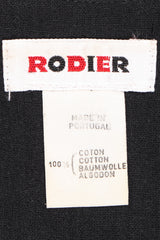 Recess Los Angeles Vintage Rodier Cotton Belted Bertha Cape Collar Dress