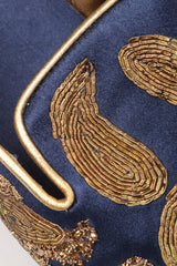 Recess Los Angeles Vintage Roger Vivier Metal Couching Embroidered Organic Freeform Loafers Smoking Slippers