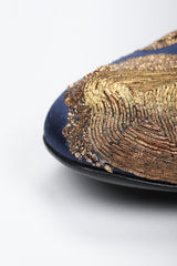 Recess Los Angeles Vintage Roger Vivier Metal Couching Embroidered Organic Freeform Loafers Smoking Slippers