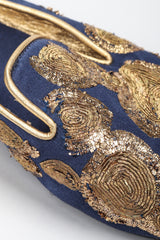 Recess Los Angeles Vintage Roger Vivier Metal Couching Embroidered Organic Freeform Loafers Smoking Slippers