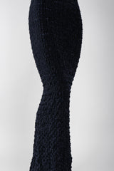 Recess Los Angeles Vintage Romeo Gigli Midnight Ruched Velvet Mermaid Skirt