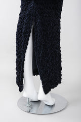 Recess Los Angeles Vintage Romeo Gigli Midnight Ruched Velvet Mermaid Skirt