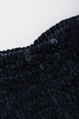 Recess Los Angeles Vintage Romeo Gigli Midnight Ruched Velvet Mermaid Skirt