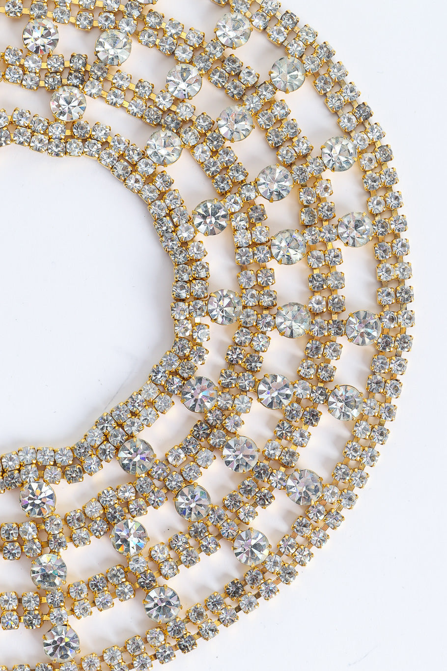 Vintage statement necklace by Weiss close-up rhinestones @recessla