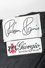 Recess Los Angeles Vintage Ruben Panis Gold Bubble Velvet Lamé Halter Gown