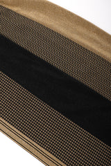 Recess Los Angeles Vintage Collectable Rudi Gernreich Gold Metallic Lamé Pieced Knit Skirt