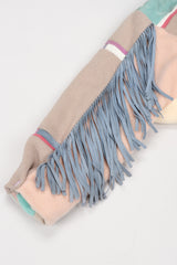 Recess Los Angeles Vintage SFR Santa Fe ReCreations Suede Fleece Pastel Fringe Southwest Jacket