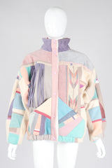 Recess Los Angeles Vintage SFR Santa Fe ReCreations Suede Fleece Pastel Fringe Southwest Jacket