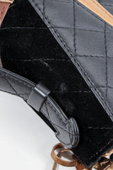 Vintage Helene Angeli Quilted Mini Envelope Portfolio velvet indentations