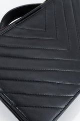 Vintage Helene Angeli Quilted Mini Envelope Portfolio Case light wear on back