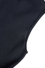 Vintage Loris Azzaro Asymmetrical Fringe Hem Dress, underarm close up