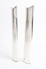 Vintage Sabattini Sculptural Silver Candle Holders (Set of 6) 2 long pieces side @ Recess LA