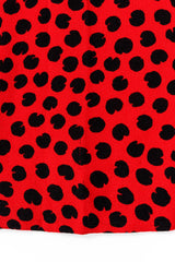 Vintage Saint Laurent Abstract Dot Print Dress fabric run detail @ Recess LA