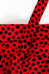 Vintage Saint Laurent Abstract Dot Print Dress back of neck tie @ Recess LA
