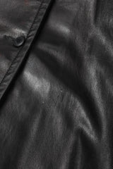 Recess Los Angeles Vintage Yves Saint Laurent YSL Velvet Tipped Leather Coat Dress