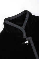 Recess Los Angeles Vintage YSL Yves Saint Laurent Long Velvet Russian Collection Cossack Coat Dress