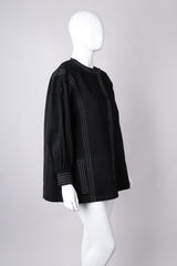 Recess Los Angeles Yves Saint Laurent YLS Topstitched Swing Coat