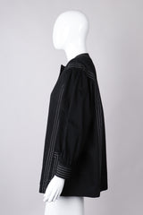 Recess Los Angeles Vintage Yves Saint Laurent YLS Topstitched Swing Coat
