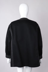 Recess Los Angeles Vintage Yves Saint Laurent YLS Topstitched Swing Coat