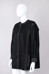 Recess Los Angeles Vintage Yves Saint Laurent YLS Topstitched Swing Coat