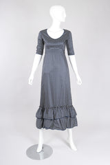 Recess Los Angeles Vintage YSL Yves Saint Laurent Liberation Ruffled Prairie Dot Dress