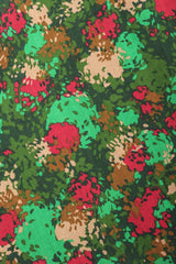 Recess Los Angeles Vintage YSL Yves Saint Laurent Velvet Bodice Camo Splatter Print Peter Pan Collar Dress