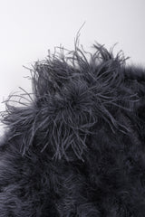 Recess Los Angeles Vintage YSL Yves Saint Laurent 70s Marabou & Ostrich Feather Glam Rockstar Jacket