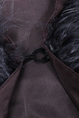 Recess Los Angeles Vintage YSL Yves Saint Laurent 70s Marabou & Ostrich Feather Glam Rockstar Jacket