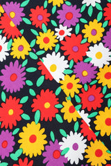 Recess Los Angeles Vintage YSL Yves Saint Laurent Rive Gauche Hippie Floral Print Skirt