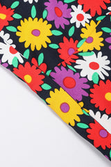 Recess Los Angeles Vintage YSL Yves Saint Laurent Rive Gauche Hippie Floral Print Skirt