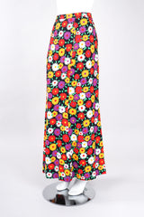 Recess Los Angeles Vintage YSL Yves Saint Laurent Rive Gauche Hippie Floral Print Flower Power Skirt