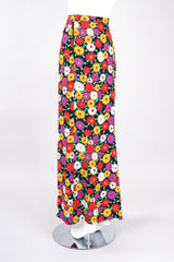 Recess Los Angeles Vintage YSL Yves Saint Laurent Rive Gauche Hippie Floral Print Skirt