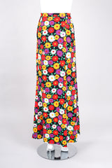 Recess Los Angeles Vintage YSL Yves Saint Laurent Rive Gauche Hippie Floral Print Skirt