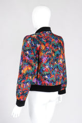 Recess Los Angeles Vintage YSL Yves Saint Laurent Quilted Rainbow Splatter Print Jacket