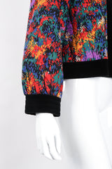 Recess Los Angeles Vintage YSL Yves Saint Laurent Quilted Rainbow Splatter Print Jacket