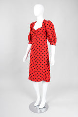 Recess Los Angeles Vintage YSL Yves Saint Laurent Sweetheart Polka Dot Dress Liberation Collection Minnie Mouse